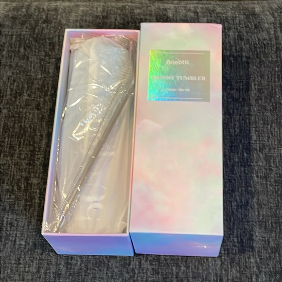 New in box “50 & Fabulous” skinny tumbler by Onebttl metal straw 20 ounces/500mL - Picture 9 of 11